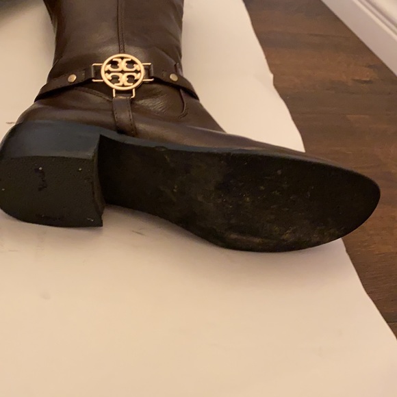 Tory Burch RIDING BOOTS SZ 10.5 BROWN Leather Equestrian HORSE JOCKEY STABLES - Picture 11 of 16
